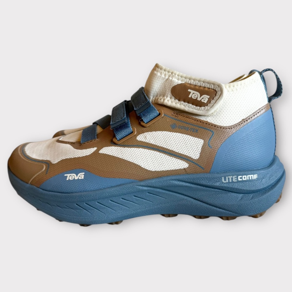 NWOT Teva Trailwinder Mid GORE-TEX Hiking Shoe Cloud Cream Oceanview Sz 7